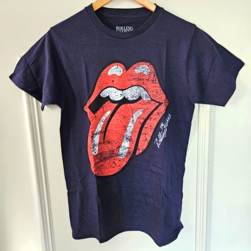 Navy blue Rolling Stones‎ tshirt